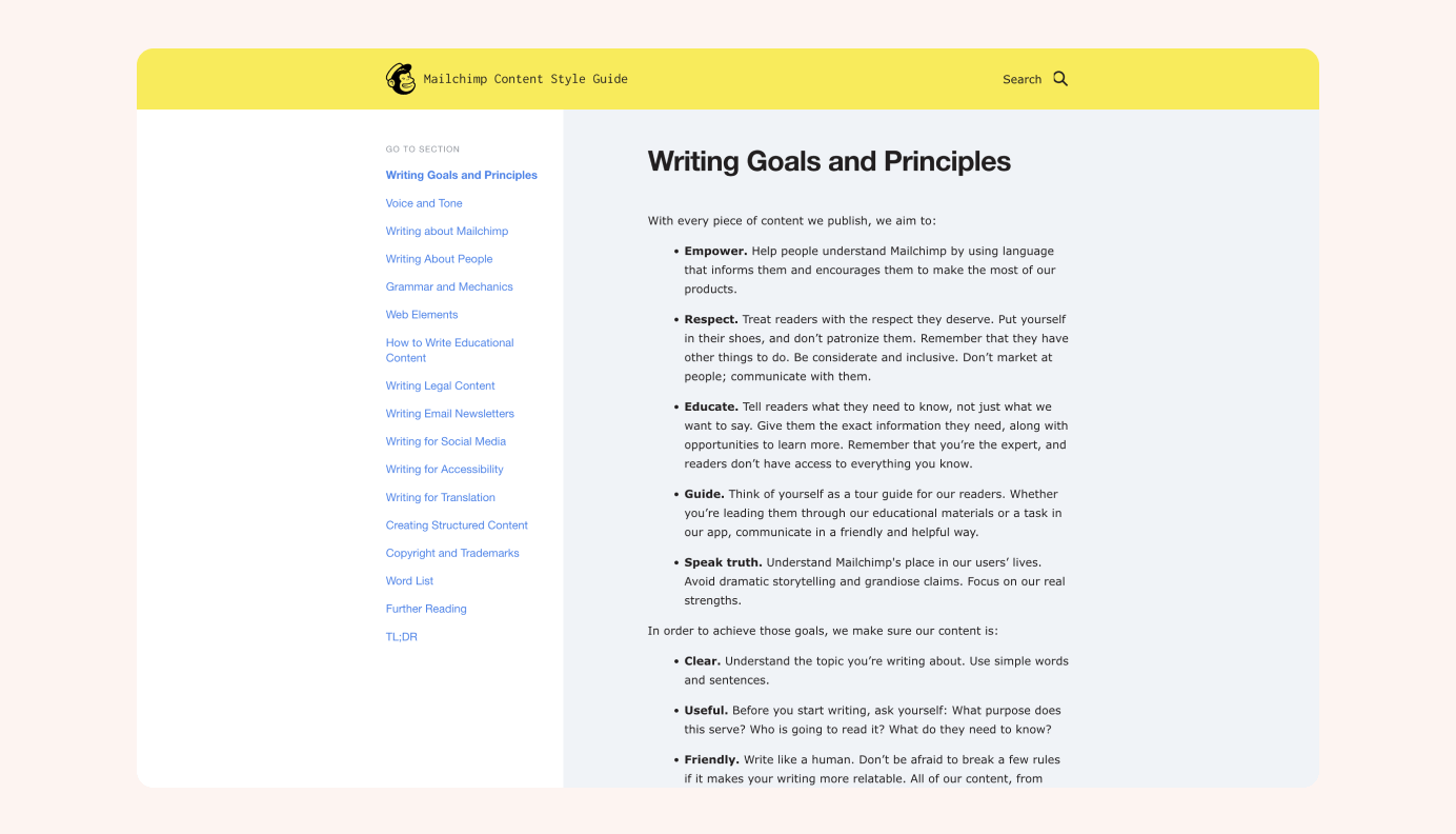 Mailchimp style guide