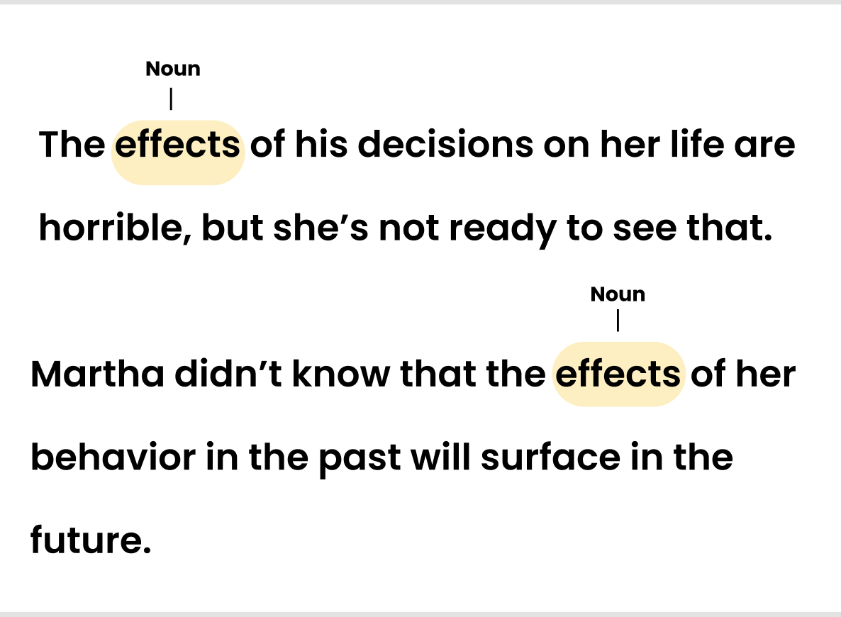 effect and affect –