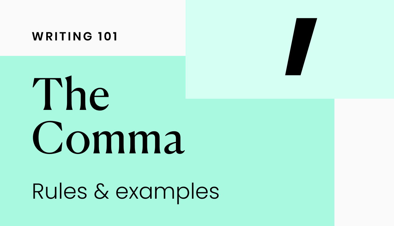 How to use commas: rules and examples