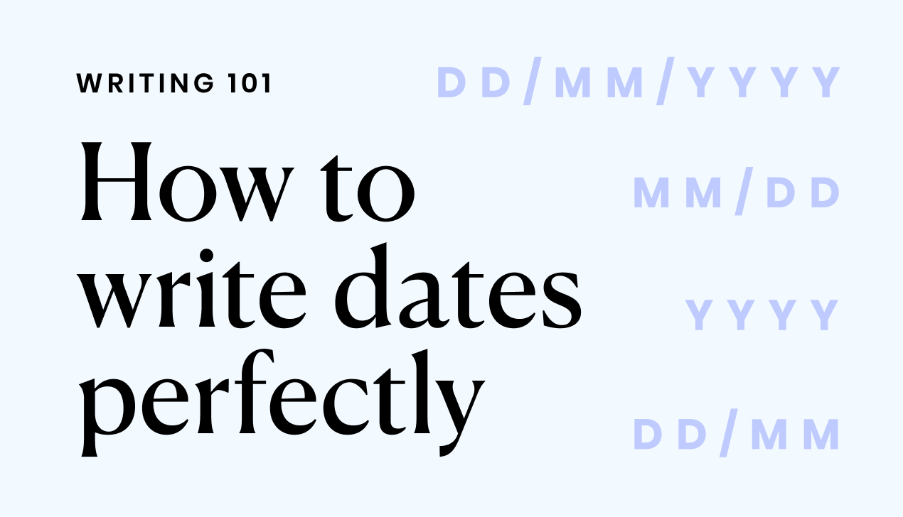 essay how to write dates