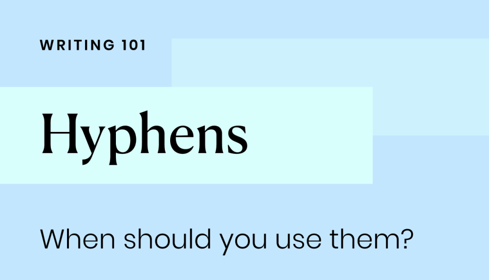 How to use hyphens and dashes