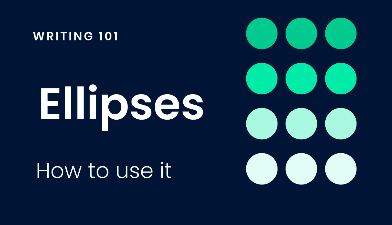 How to use ellipses in your writing - Writer