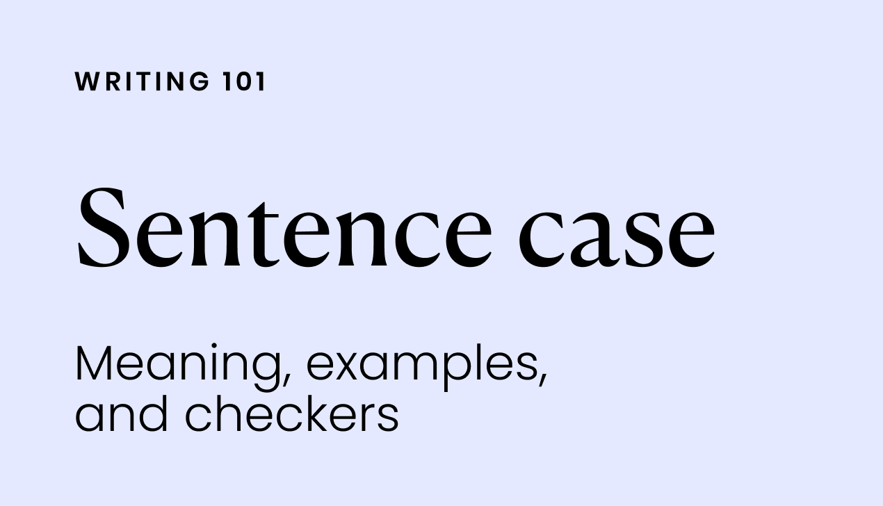 writing case meaning