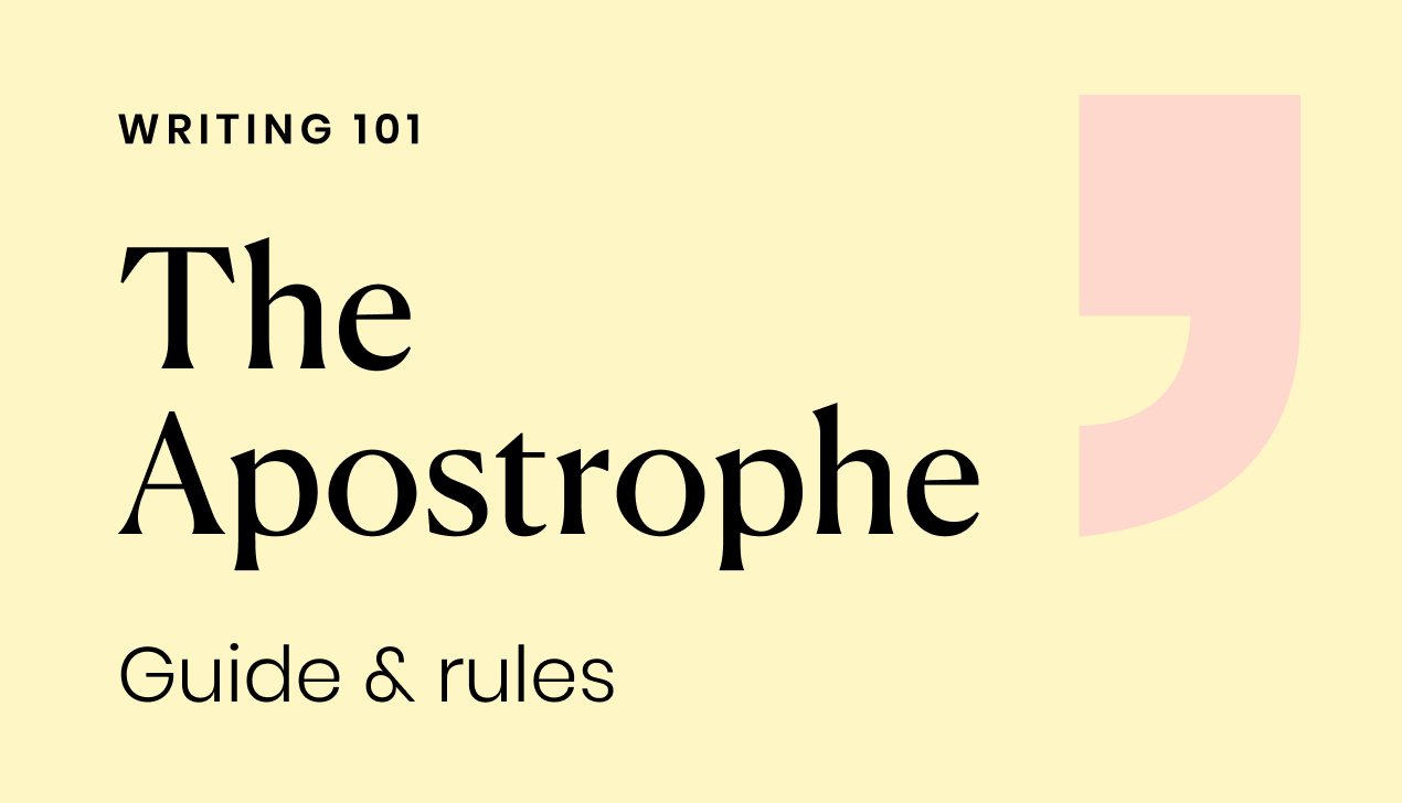 A guide to apostrophe rules - Writer