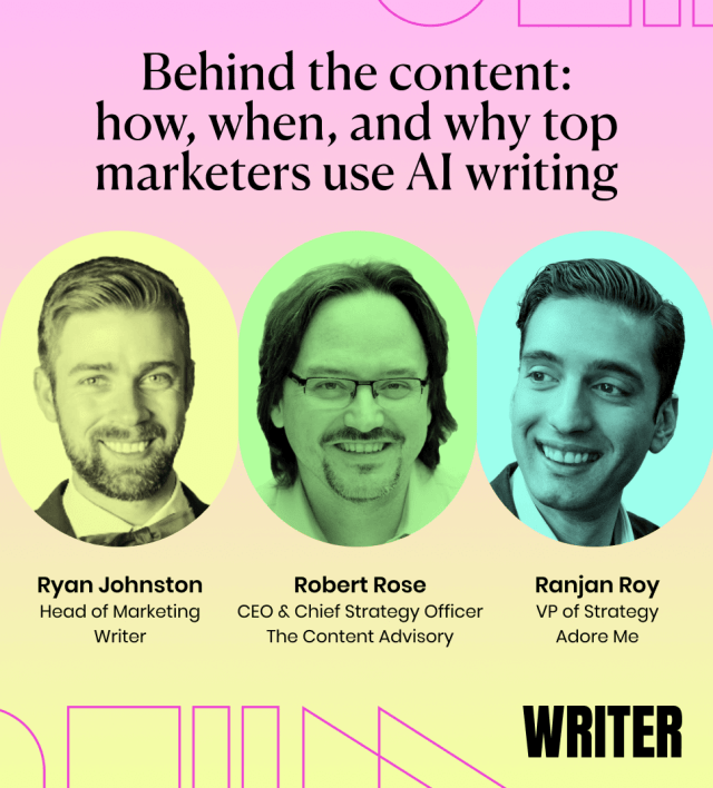 Behind the content: how, when, and why top marketers use AI writing