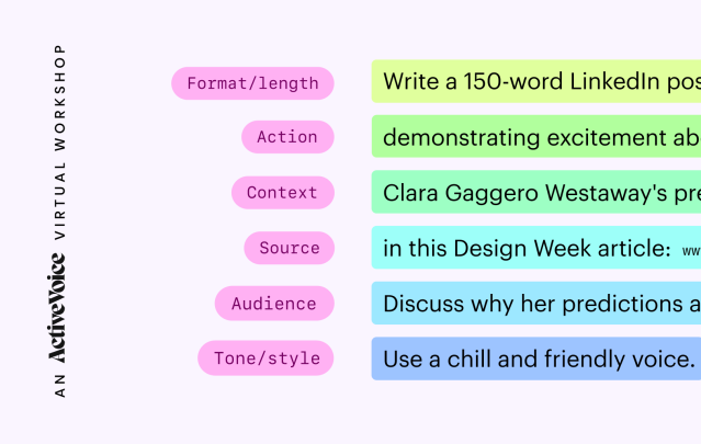 Prompt crafting for AI writing tools