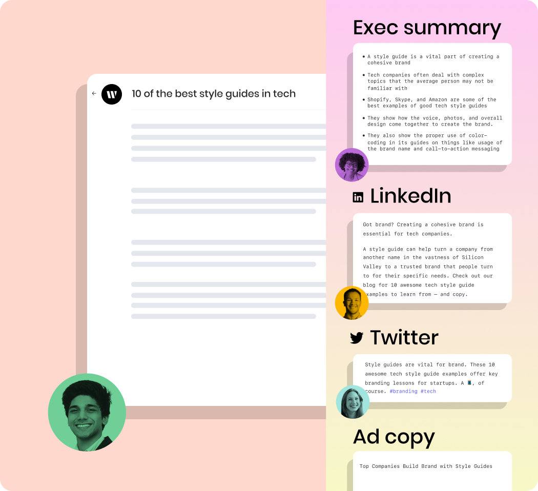 Snippets for a blog post (exec summary, LinkedIn, Twitter, ad copy)