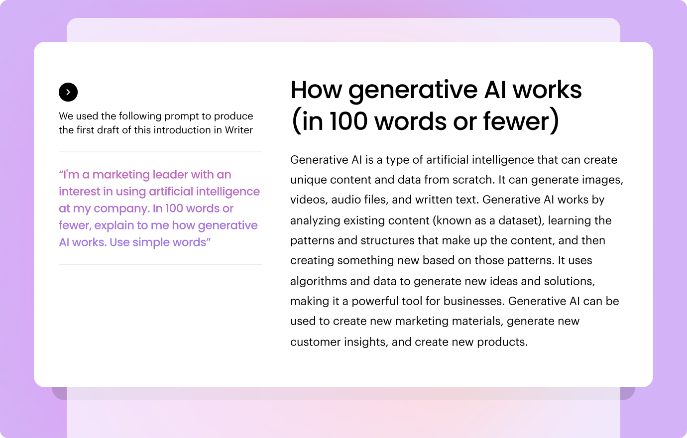 How to use generative AI to create images and write first drafts