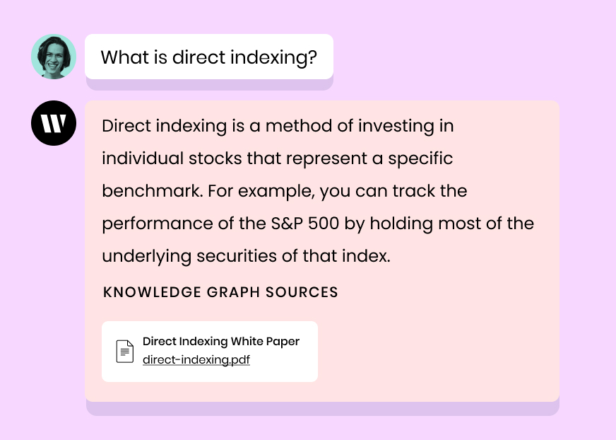 What is direct indexing? Direct indexing is a method of investing in individual stocks that represent a specific benchmark. For example, you can track the performance of the S&P 500 by holding most of the underlying securities of that index.