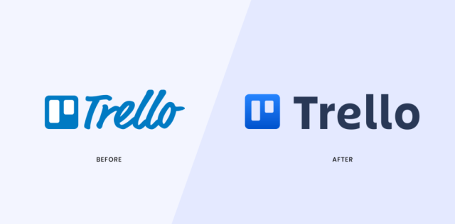 To preserve brand recognition, trello decided to make subtle changes to their logo with a major update to the typography