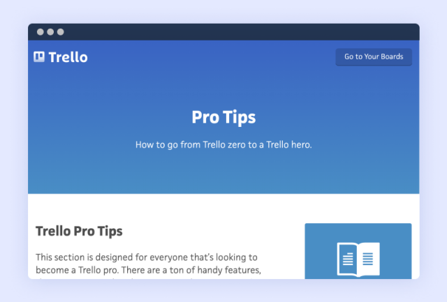 An example of Trello's playful voice at work in their help content (often ignored when it comes to company voice)
