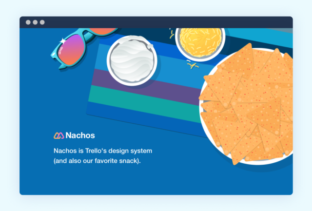 Nachos presented the core Trello principles for design and content