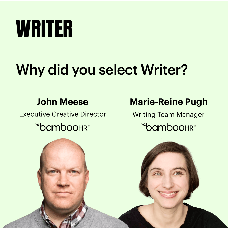 Why did you select Writer?