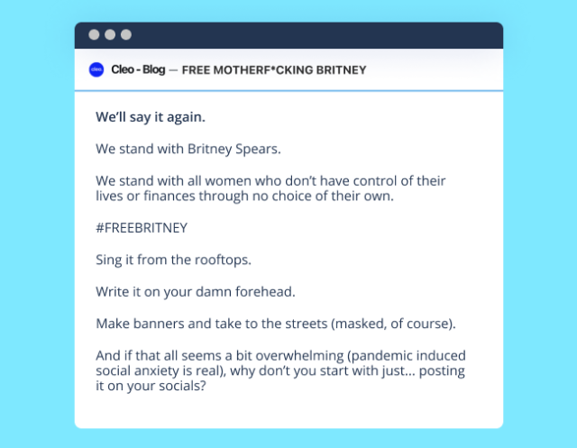 Free britney blog