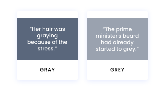 gray as verb