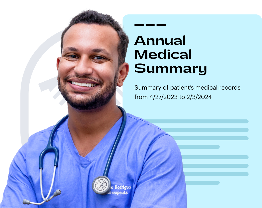 Annual Medical Summary. Summary of patient's medical records from 4/27/2023 to 2/3/2024.