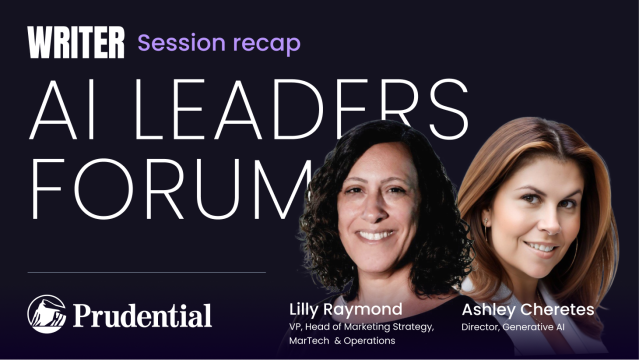 AI Leaders Forum session recap with Prudential