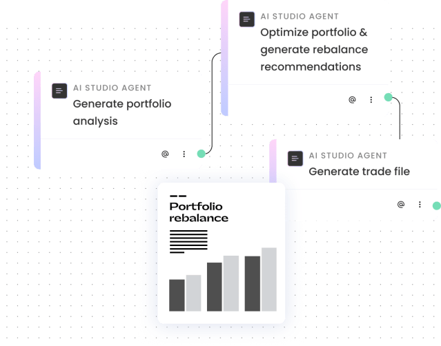 Financial services agent builder