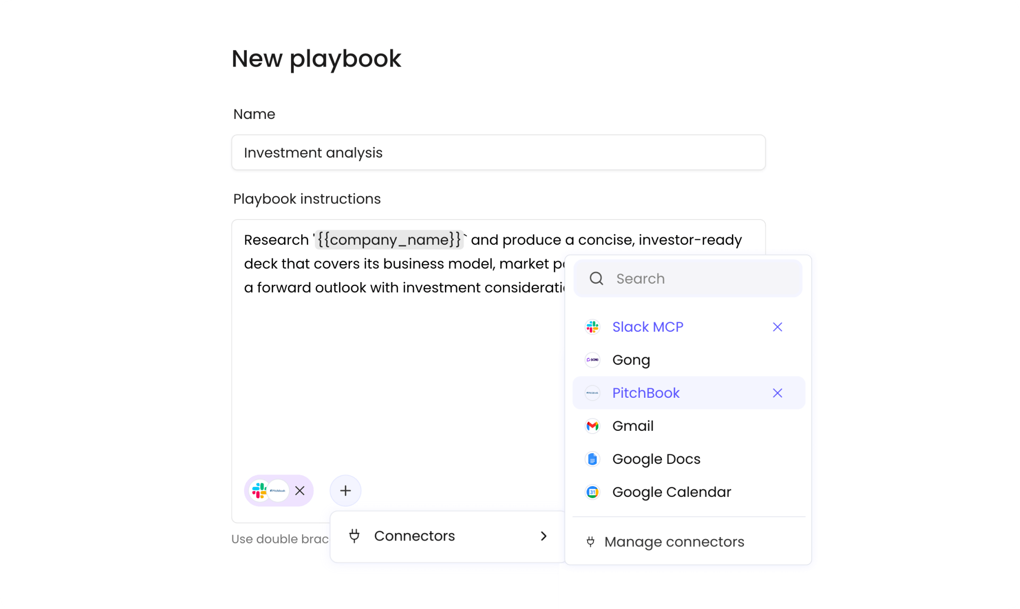 Add a new playbook to WRITER Agent