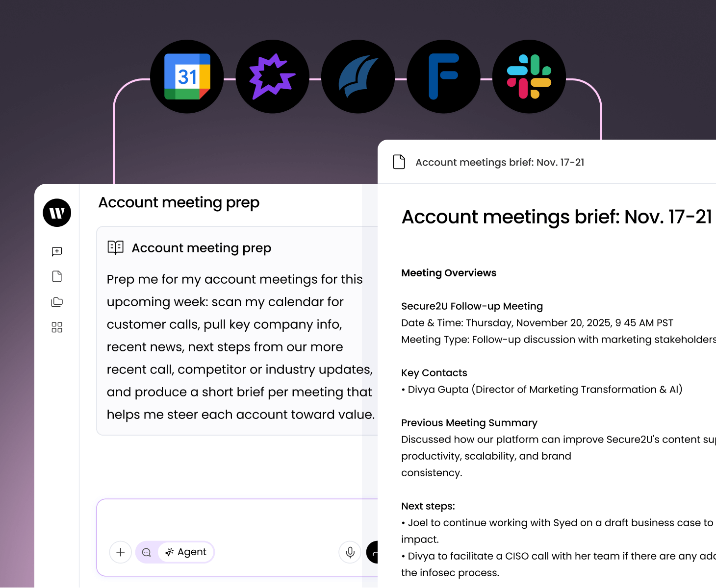 Account meeting prep
