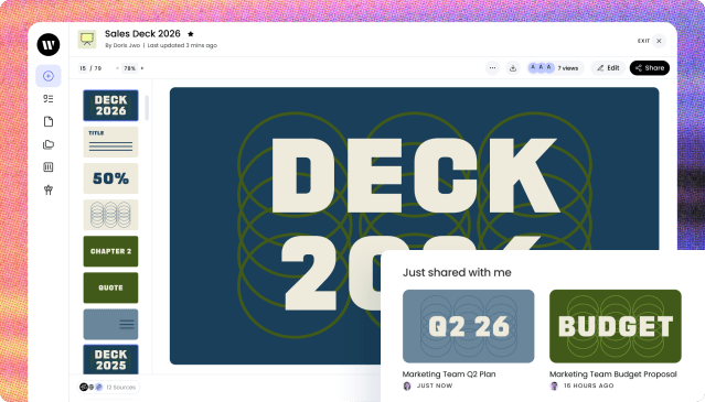 Brand page- Sales deck